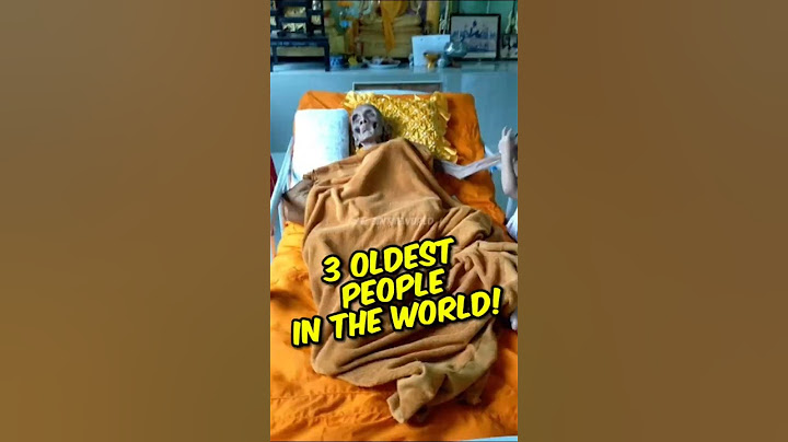 3 oudste mensen ter wereld ‼️nummer 3, wie had dat gedacht‼️