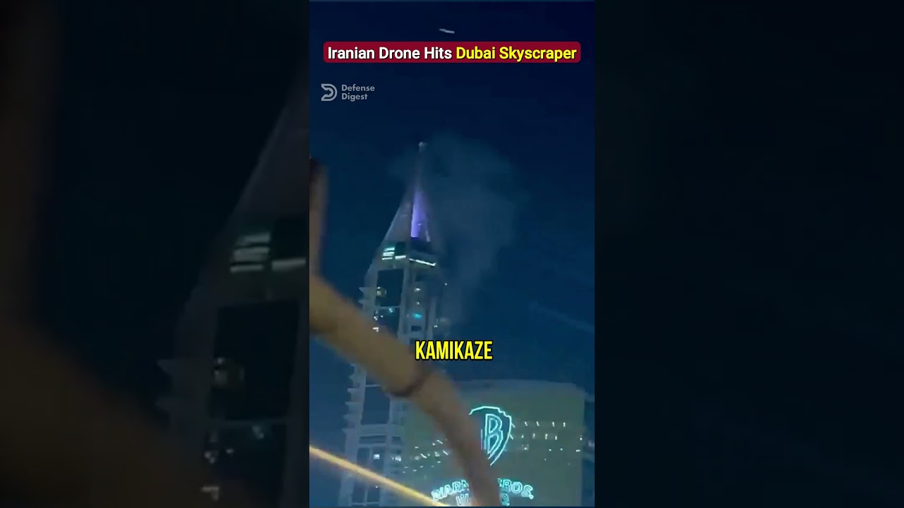Иранский беспилотник поразил 23 башни Marina Tower в Дубае.