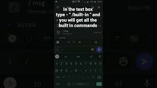 How to use Built-in slash /Commands in Discord Mobile #roduz #discord #howto #how #built-in #slash screenshot 5