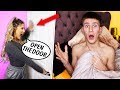 CHEATING WITH THE DOOR LOCKED PRANK ON GIRLFRIEND! *SHE CRIES*