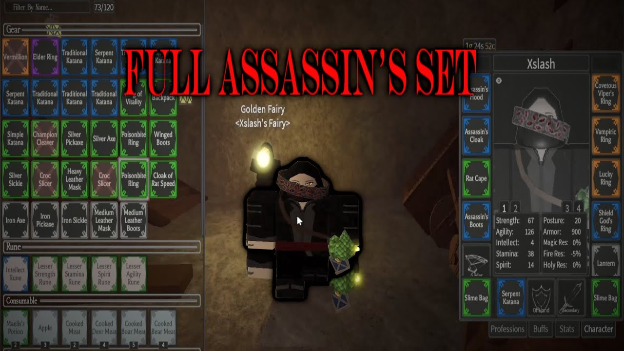 Assasin Rune Slayer Getting full Assassin's Armour in Rune Slayer - YouTube