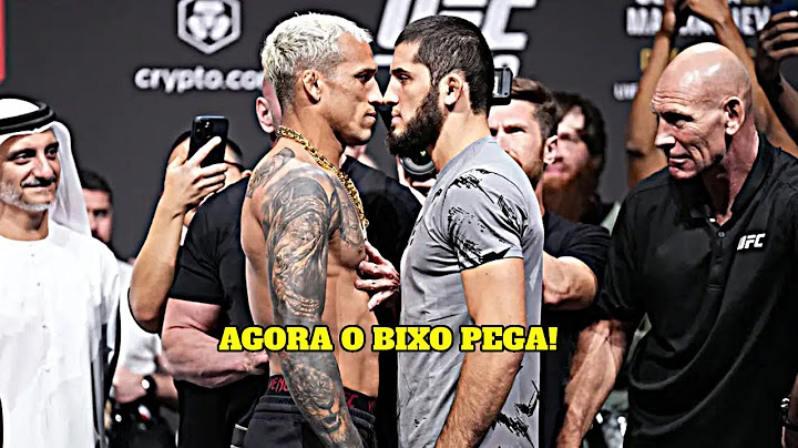 👊👊 VEJA COMO FOI A ENCARADA DE CHARLES OLIVEIRA E ISLAM MAKHACHEV PRO UFC 280!