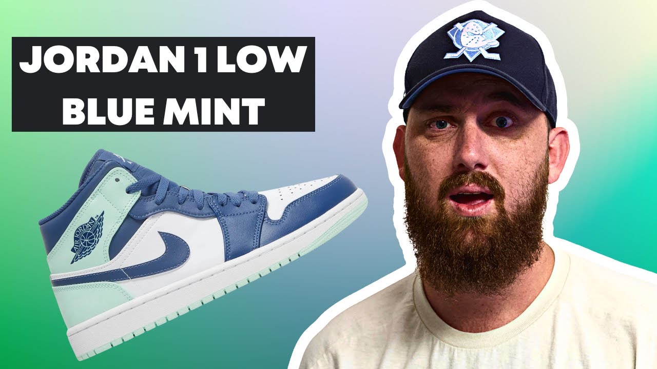 Review On The Air Jordan 1 Mid " BLUE MINT " YouTube