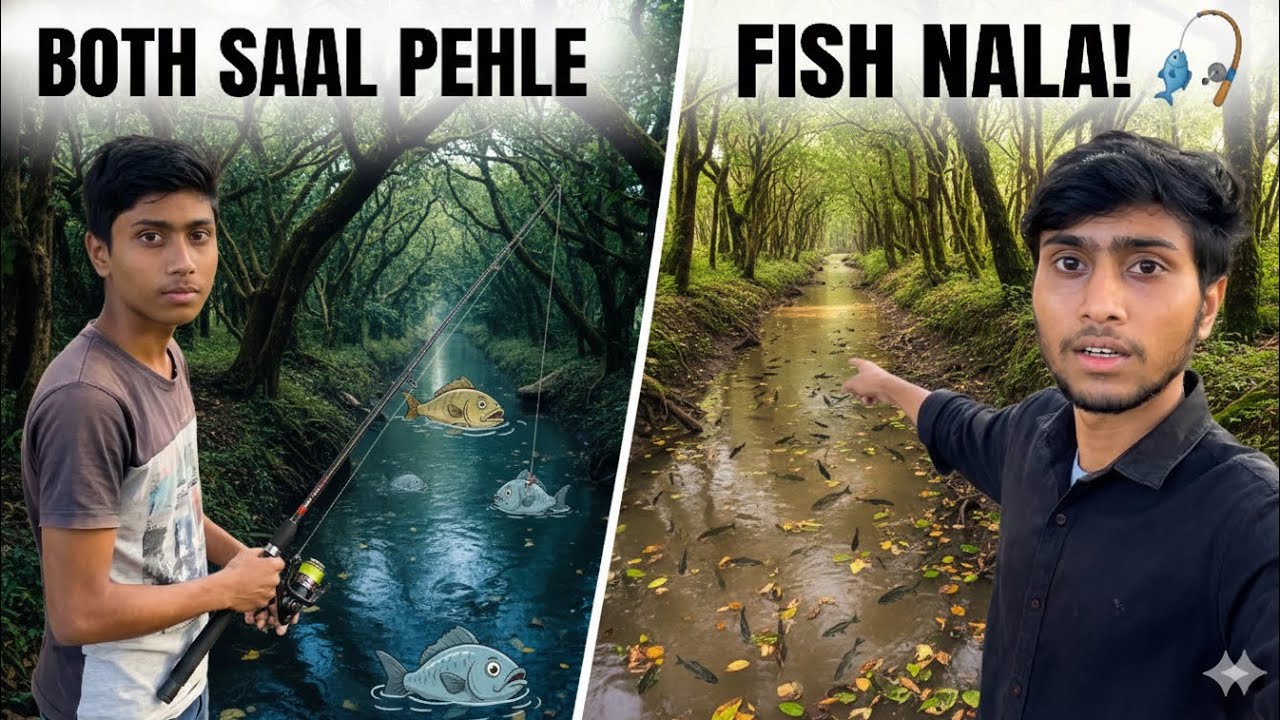 Purane Nale mein itni saari Machliyan?! 😱 (Bachpan ki Yaadein)vlog