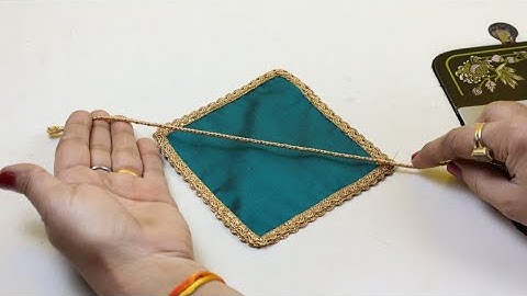 Easy Latken making tutorial | how to make fabric flower latkan Design | Beautiful Blouse Latkan