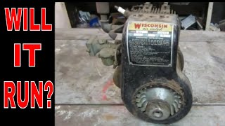 Will It Run? Antique Wisconsin engine from a barn.