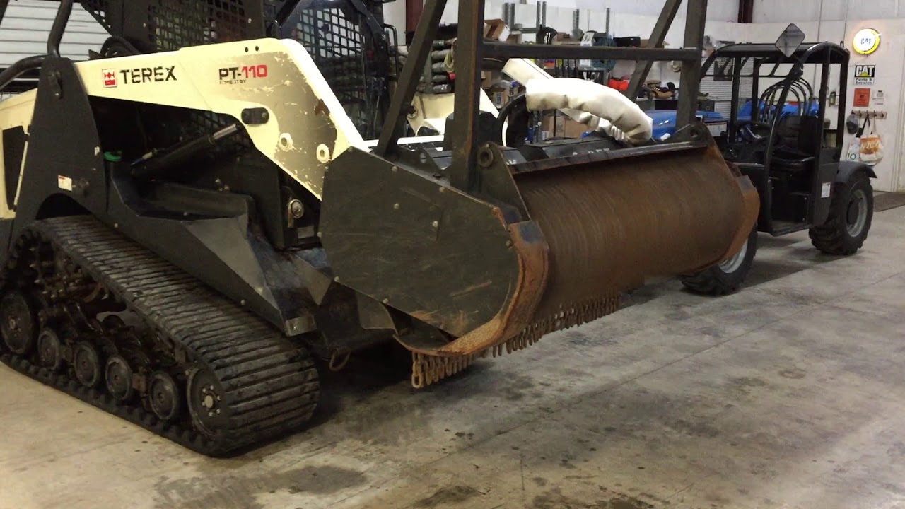 2015 Terex Pt110f With Fecon Bh74ss Mulcher Youtube