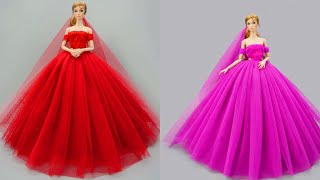 Barbie Doll Makeover Transformation ~ DIY Miniature Ideas for Barbie ~ Wig, Dress, Faceup, and More!