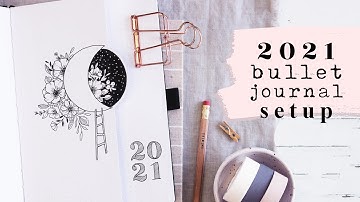 2021 Yearly Bujo Setup | How To Begin Bullet Journaling a Beginner Friendly Guide