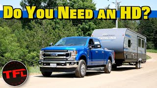 Do You Need a Heavy Duty Truck? We Tow a BIG Travel Trailer with the 2020 Ford F250 to Find Out!
