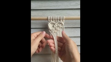 Macrame Heart Pattern with Square Knots: How to Hide Rope