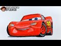 How to draw lightning mcqueen  easy stepbystep drawing lessons