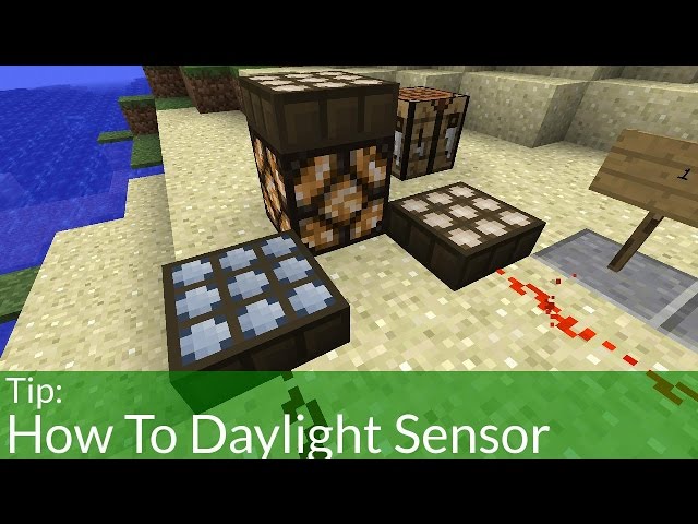 how to craft a daylight sensor