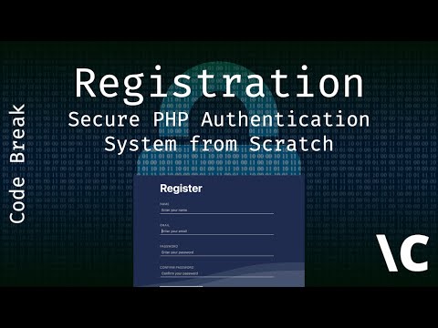 Registration Form - Secure PHP Authentication System from Scratch Ep. 1