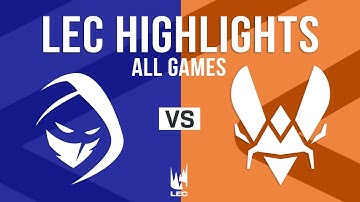 RGE vs VIT ALL GAMES Highlights Week 2 Day 1 | LEC 2025 Spring Split | Rogue vs Team Vitality