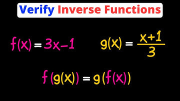 Verify Inverse Functions | Eat Pi