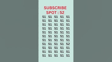 Can you find 52 in 5 seconds? #braintestsolution #game #brainmasti #puzzle #maths #brainlearning