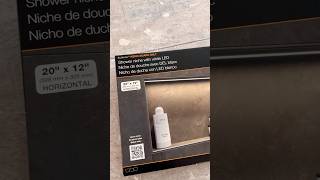 How to install a LIGHTED shower niche #gotitcoach #schlutersystems #niche @schlutersystems1