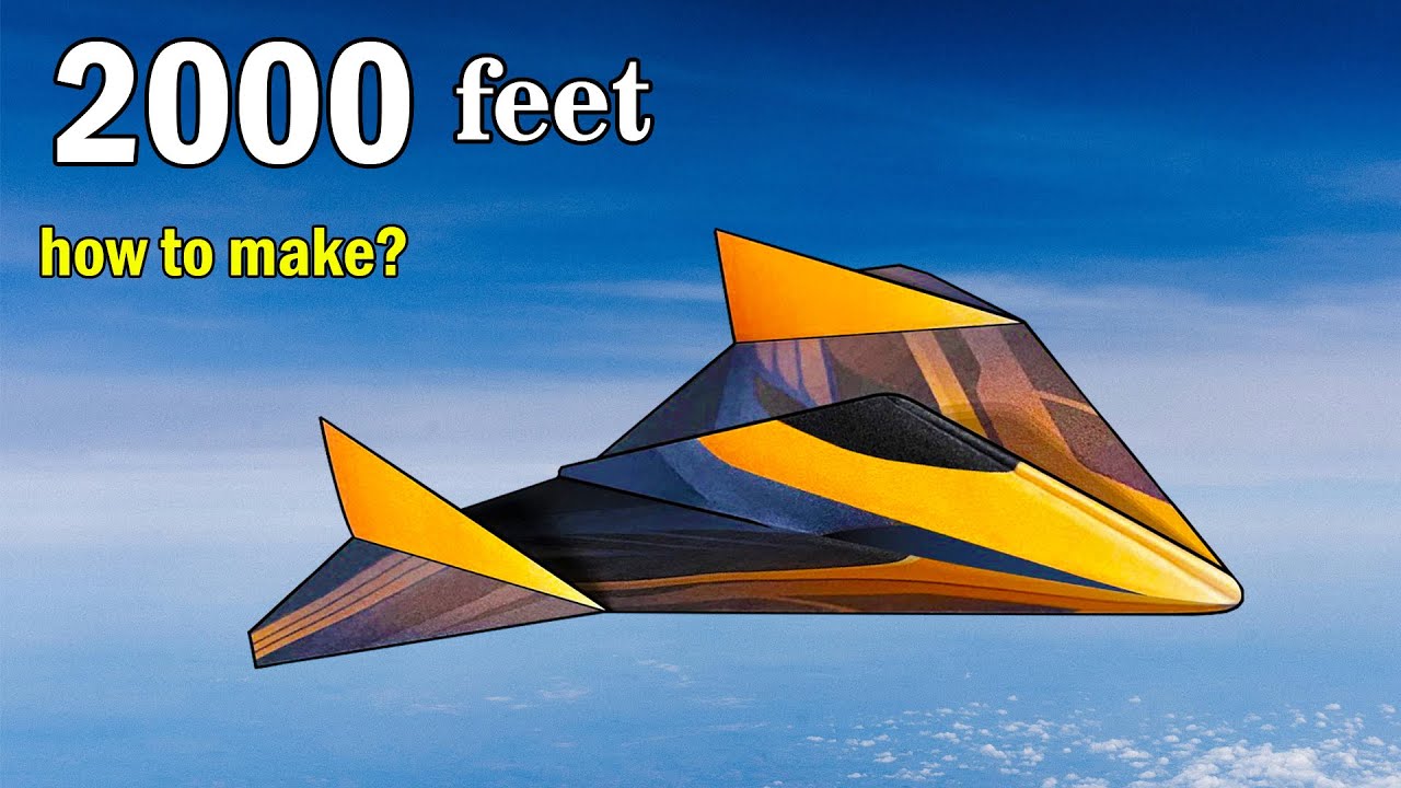 How to Make a Jet Fighter Paper Airplane that FLY FAR - YouTube