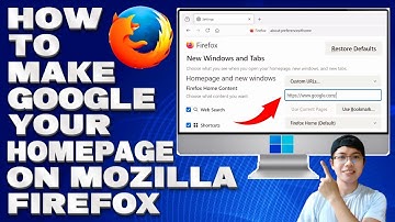 How To Make Google Your Homepage on Mozilla Firefox [Guide]