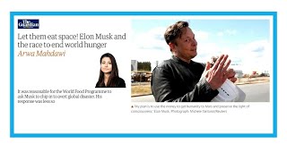 Elon Musk interpellé par le Programme alimentaire mondial: 