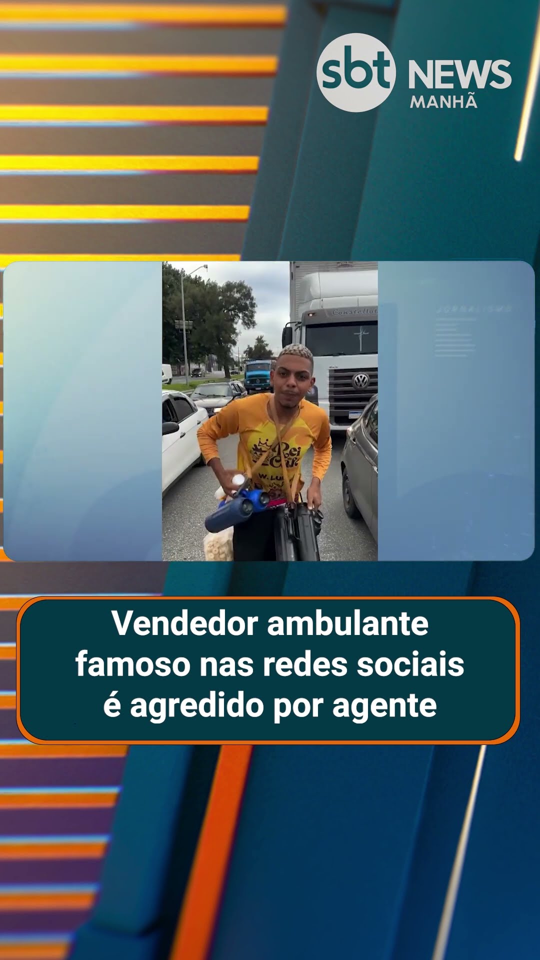 Vendedor ambulante famoso nas redes sociais é agredido em fiscalização