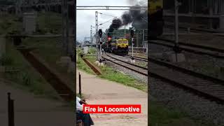 OMG 😱 Fire in WDG4D Diesel Locomotive