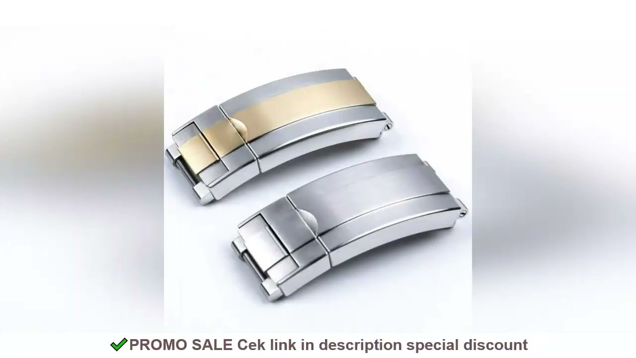 Original 904L Stainless Steel Folding Buckle for Rolex Watch Buckles Brushed Frosted Silver New Vers
