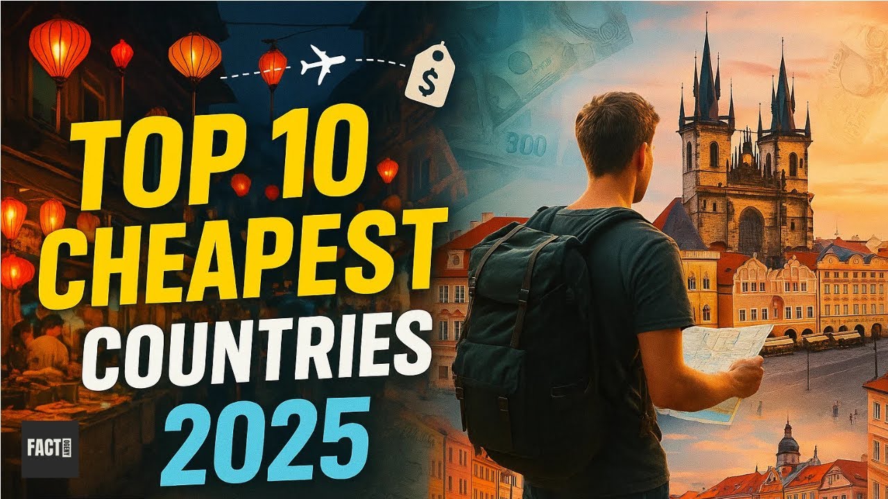 Top 10 Cheapest Countries - YouTube