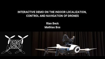 Interactive demo on the indoor localization, control and navigation of drones