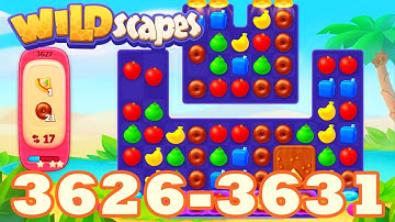 Wildscapes Level 3626 - 3631 HD Walkthrough 3 match puzzle | android | 3622 | 3623 | 3624 | IOS