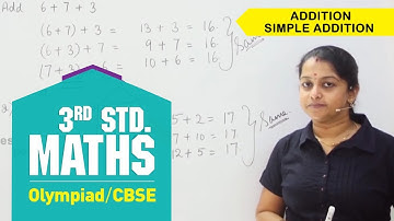 3rd Std Maths Olympiad | CBSE Maths | Addition - Simple Addition  | Olympiad Mathematics