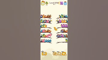 Bird sort puzzle game level 2728 #games #birdsort