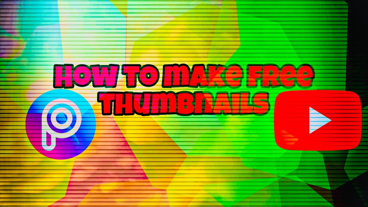 How to make a free thumbnail(app name in the description) - YouTube