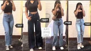 AJIO JEANS HAUL| All under 1000| 6 Trendy, Affordable jeans| college outfit ideas 🎀