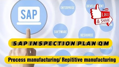 Inspection plan creation| SAP QM| Quality assurance