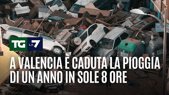 A Valencia è caduta la pioggia di un anno in sole 8 ore