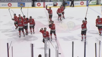 IceHogs welcome back fans with thrilling 3-2 win over Griffins