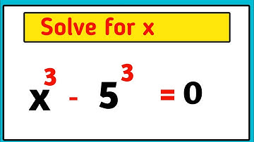A Nice cubic Equation to solve for x