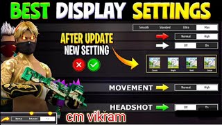 FREE FIRE BEST DISPLAY SETTINGS 🔥💯#freefire #viral#freefirevideo #freefireviralvideo #garenafreefire