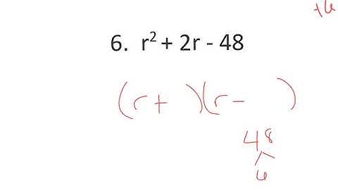 Lesson 6 Factoring Trinomials AM method