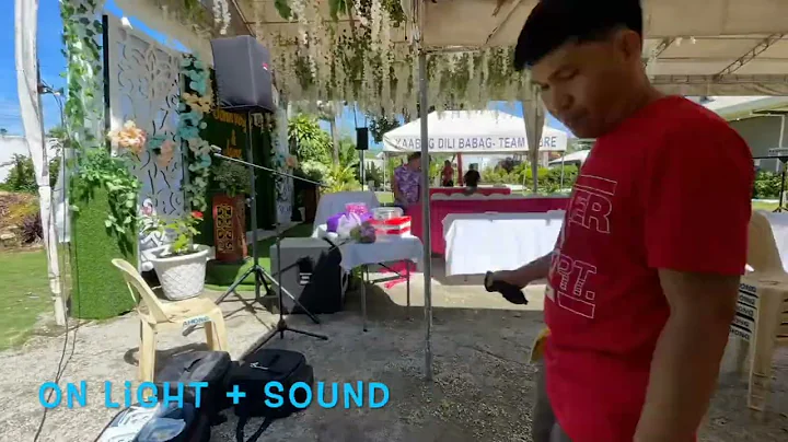 Wedding event setup timelapse