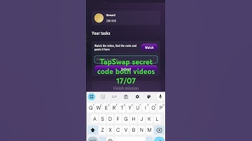 TapSwap secret code both videos 17/07. TapSwap new update today 17 July. #tapswap #tapswapsecretcode