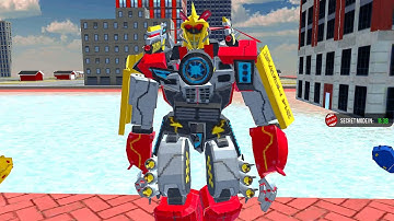 Flying Muscle Car Robot Transform Horse Robot Game _ android gameplay