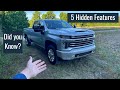 5 Hidden Features Chevrolet doesn't tell you. Did you know about these?