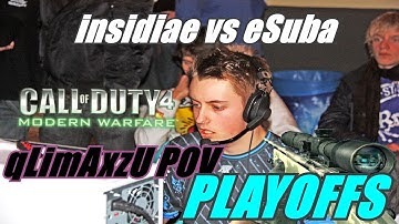 qLimAxzU POV - The eXperience 2009 - insidiae vs eSuba 3rd place game (20-13) cod4 promod