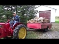 Firewood for winter; filling the wood shed. Firewood for winter; filling the wood shed.