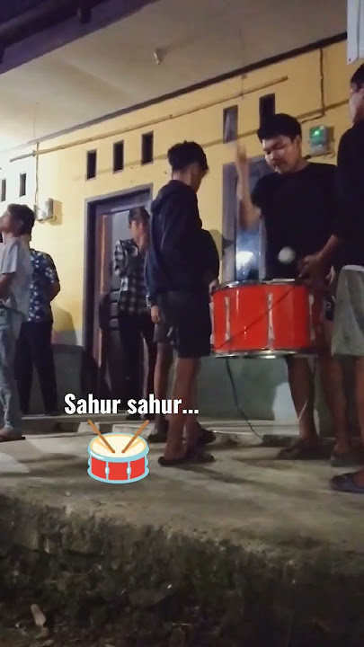 Tabuhan drumband untuk membangunkan sahur sahur #shorts #sahur