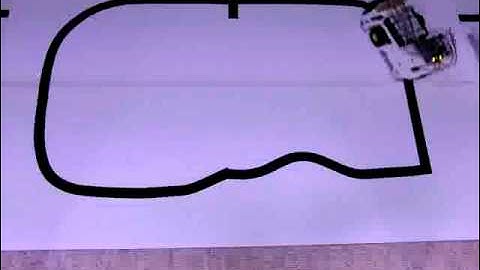 ライントレースロボットTribute センサー2個での走行テスト