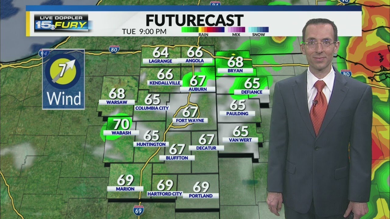 Severe storm chances over - YouTube